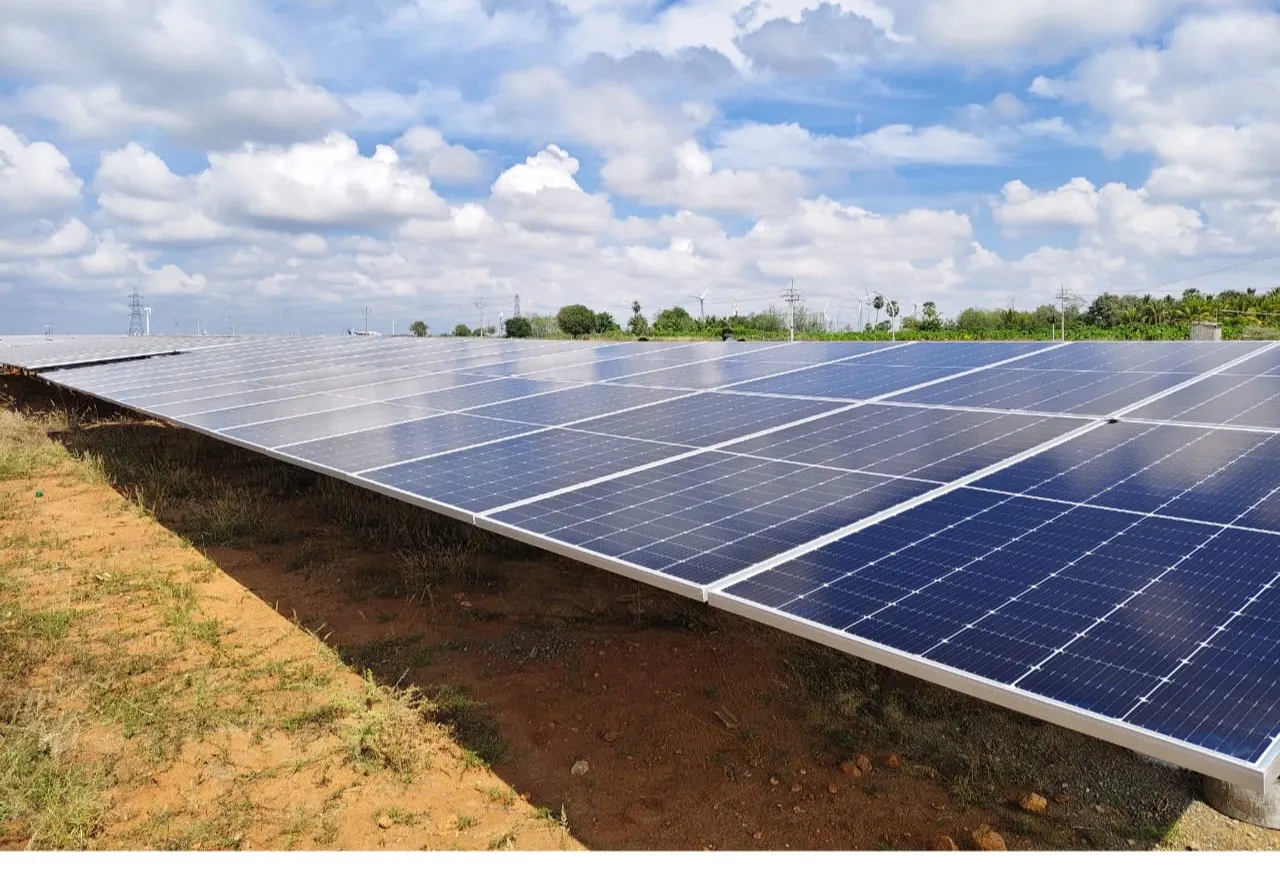 Ground-mounted solar array for water pumping